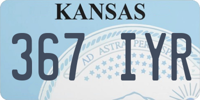 KS license plate 367IYR
