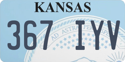 KS license plate 367IYV