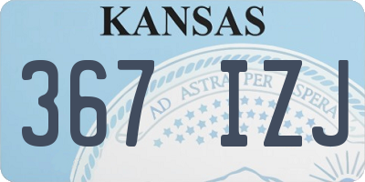 KS license plate 367IZJ