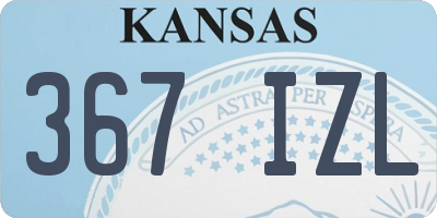 KS license plate 367IZL