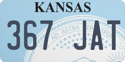 KS license plate 367JAT