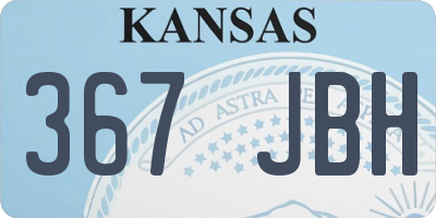 KS license plate 367JBH