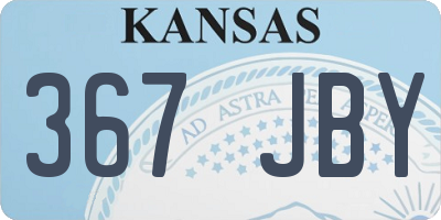 KS license plate 367JBY