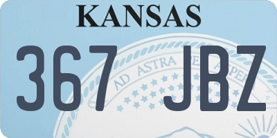 KS license plate 367JBZ