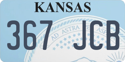 KS license plate 367JCB