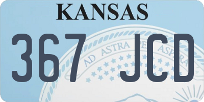 KS license plate 367JCD
