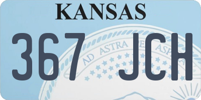 KS license plate 367JCH