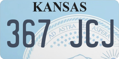 KS license plate 367JCJ