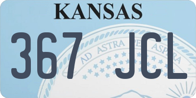 KS license plate 367JCL
