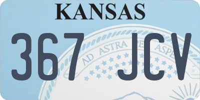 KS license plate 367JCV