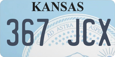 KS license plate 367JCX