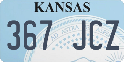 KS license plate 367JCZ