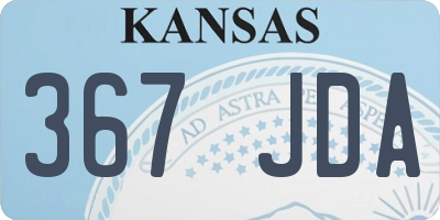 KS license plate 367JDA