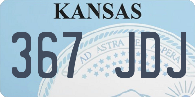 KS license plate 367JDJ