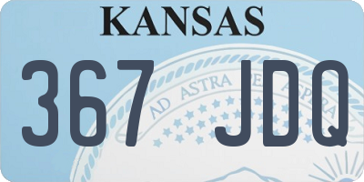 KS license plate 367JDQ