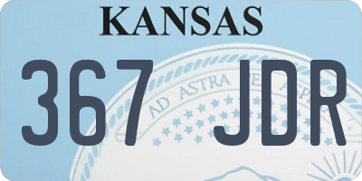 KS license plate 367JDR