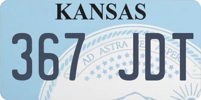 KS license plate 367JDT