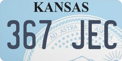 KS license plate 367JEC