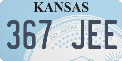 KS license plate 367JEE