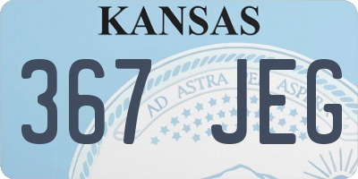 KS license plate 367JEG