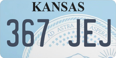 KS license plate 367JEJ