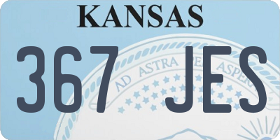 KS license plate 367JES