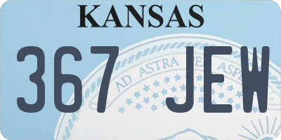 KS license plate 367JEW