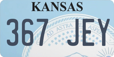 KS license plate 367JEY