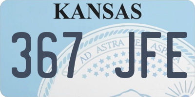 KS license plate 367JFE