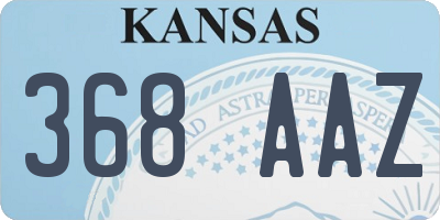 KS license plate 368AAZ