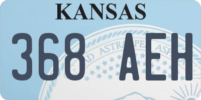 KS license plate 368AEH