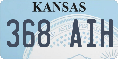 KS license plate 368AIH
