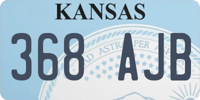 KS license plate 368AJB