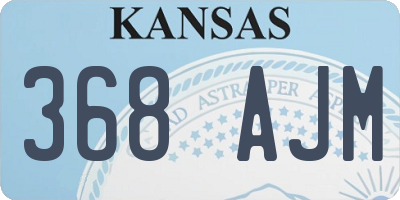 KS license plate 368AJM