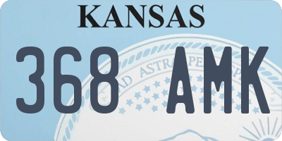 KS license plate 368AMK