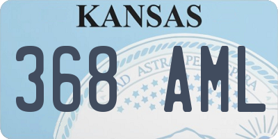 KS license plate 368AML