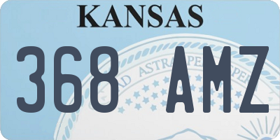 KS license plate 368AMZ