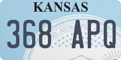KS license plate 368APQ