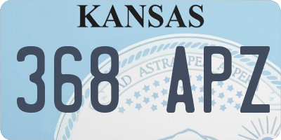 KS license plate 368APZ