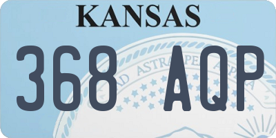 KS license plate 368AQP