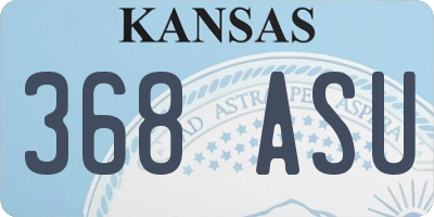 KS license plate 368ASU