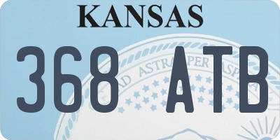 KS license plate 368ATB