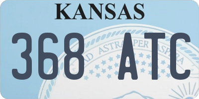 KS license plate 368ATC