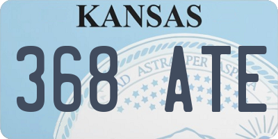 KS license plate 368ATE