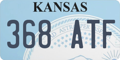 KS license plate 368ATF