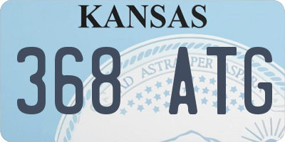 KS license plate 368ATG