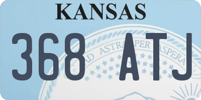 KS license plate 368ATJ