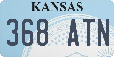 KS license plate 368ATN