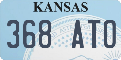 KS license plate 368ATO