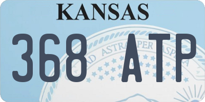KS license plate 368ATP